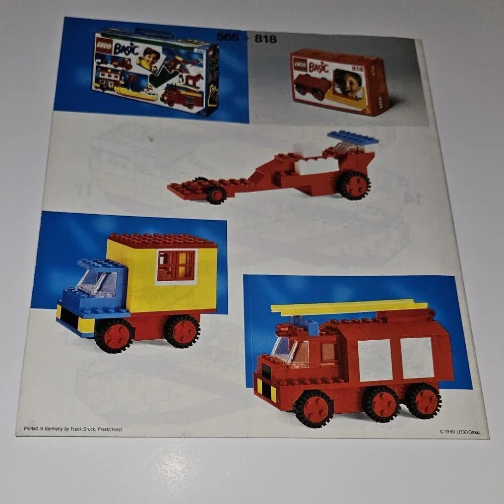 INSTRUCTIONS ONLY Lego Basic 565 Manual Replacement INSTRUCTIONS ONLY
